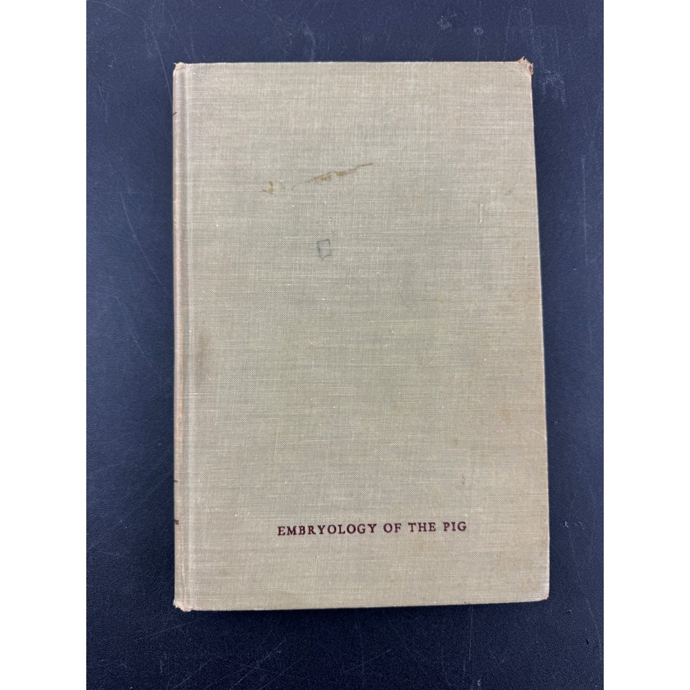 Embryology of the Pig Bradley M Patten 3rd Ed 1952 Hardcover Illustrated Medical